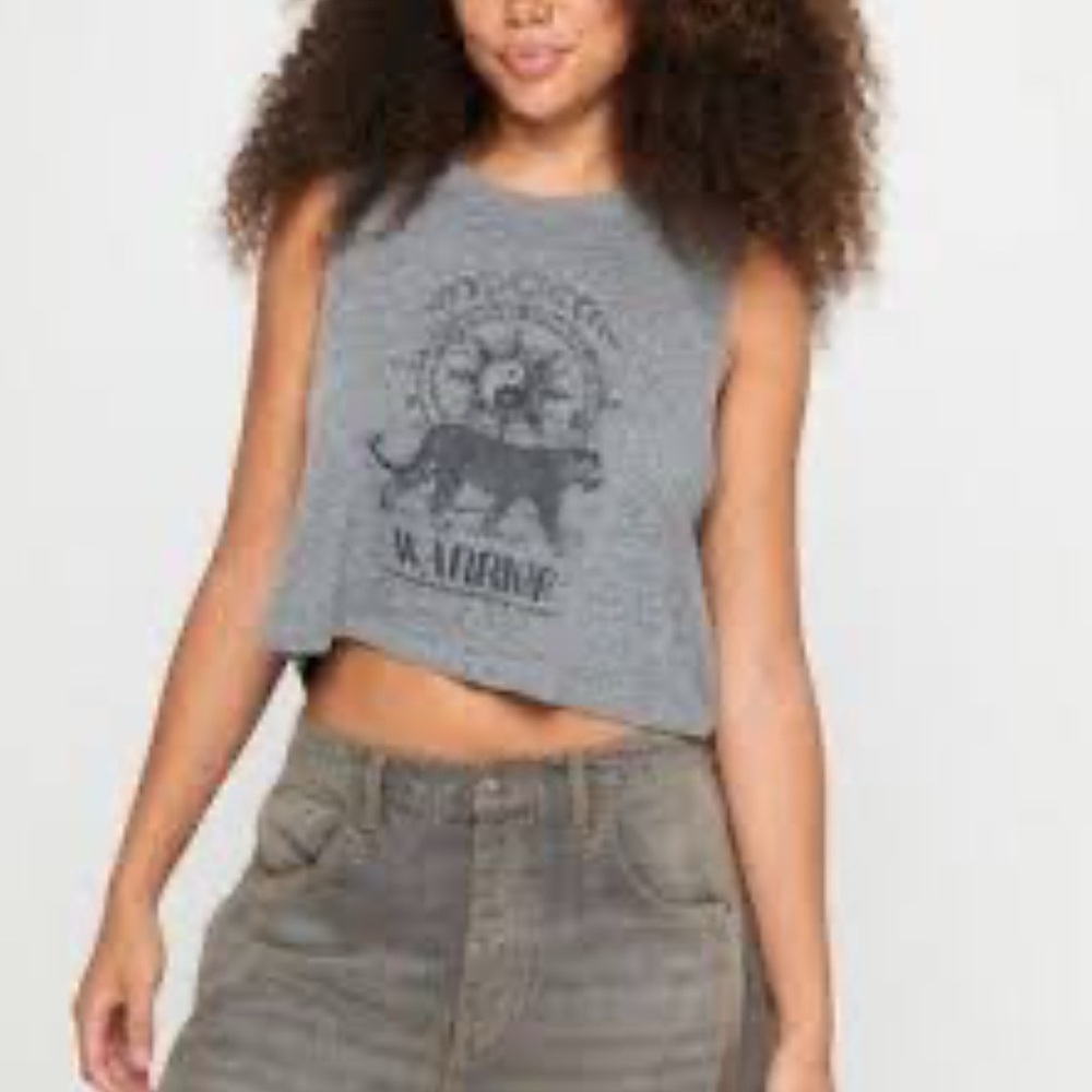 Spiritual Gangster Warrior Crop Top sz M